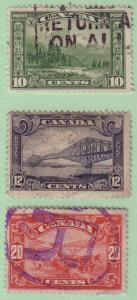 155-157 Canada, Scroll issue, used CV $14.00    156