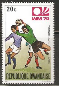 Rwanda MNH 1974 Soccer