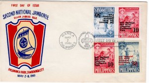 Philippines 1961 Sc 832-3, 833a FDC-20