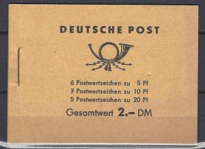 German Democratic Republic Scott # 330c, 333a, 477b, mint nh, booklet, var.3b2