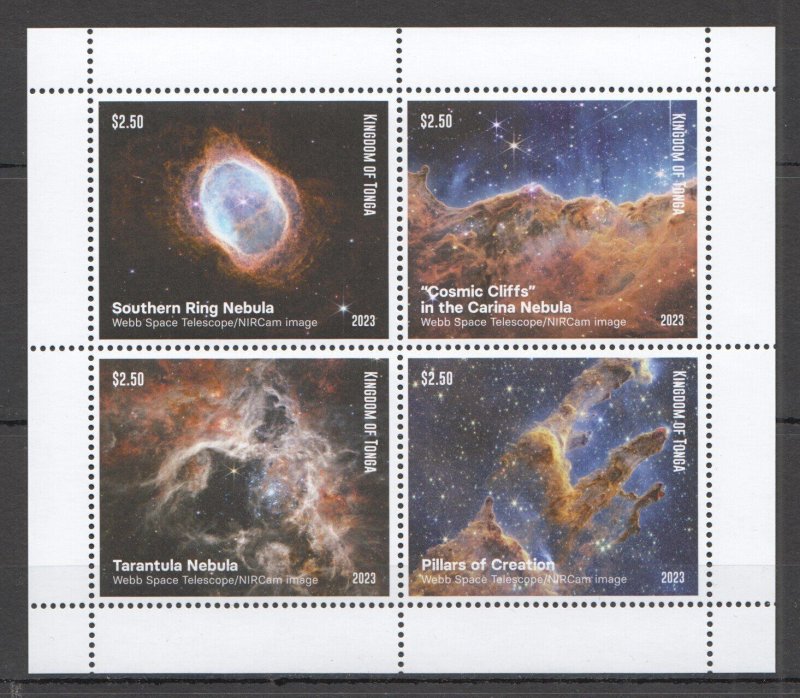 Ft214 2023 Tonga Webb Space Telescope Nebulas Constellations 1Kb Mnh