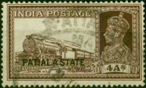 Patiala 1937 4a Brown SG8 Fine Used