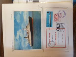 Great Britain QE2 unused PPC + Paquebot cover Maiden Voyage (43baz)