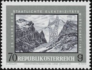 1972 Austria Scott Catalog Number 923 MNH