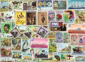 350 UPPER VOLTA All Different Stamps (now BURKINO FASO)  (C80)