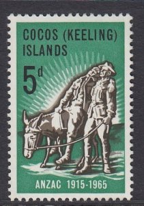 Cocos Islands 7 ANZAC mnh