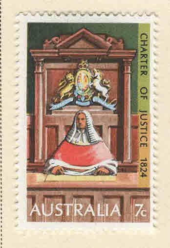 AUSTRALIA Scott 589 MH* 1974 Supreme Court stamp