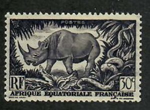 French Equatorial Africa; Scott 167;  1946;  Used