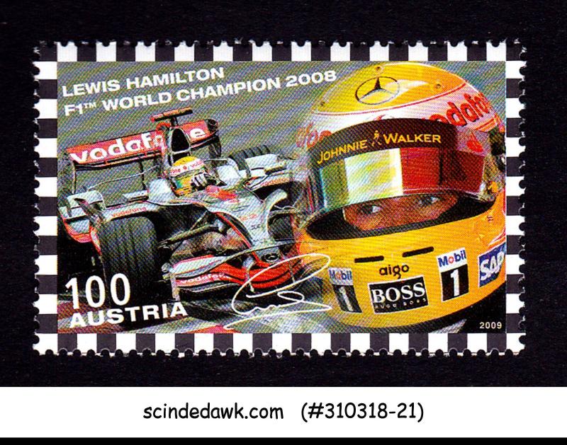 AUSTRIA - 2009 LEWIS HAMILTON FORMULA 1 CHAMPION GRAND PRIX 1V MNH