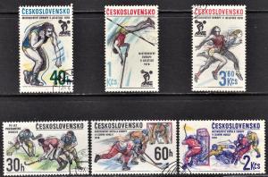 Czechoslovakia Scott 2168-70, 2171-73  complete sets  F to VF CTO.