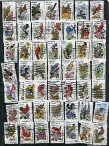 1953-2002 20c Birds and Flowers of the 50 States  Used Set of 50