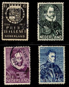 Netherlands #196-199 General Issue Set Used