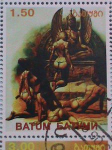 ​BATUM STAMP 1999 -FAMOUS ART PAINTING-CTO-NH STAMP SHEET #2