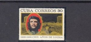 CUBA Sc# 1364 WAR OF INDEPENDENCE heroes CHE GUEVARA  30c  1968 MNH