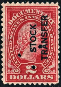 RD13 $2.00 Stock Transfer Stamp (1918) Cut Cancelled