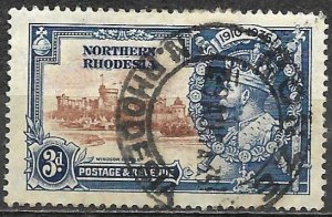 Northern Rhodesia 1935 Stamp 25th Anniversary Accession of King George V 3d Used 