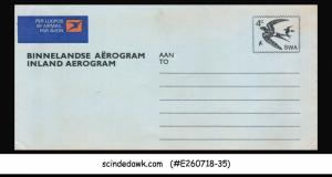 SOUTH WEST AFRICA - 4c AIR MAIL INLAND BIRD AEROGRAMME - UNUSED