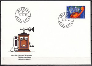 Switzerland, Scott cat. 690. Swiss Telephone Service. First day cover. ^