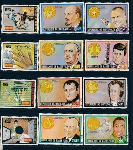 D393499 Upper Volta Nice selection of VFU Used stamps