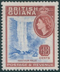 British Guiana 1954 48c ultramarine & brown-lake SG341 unused