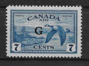 CANADA SGO190 1950 7c BLUE OFFICIAL MTD MINT