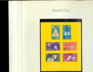 Togo MNH 1960's Sets & Souvenir Sheets Mounted on Specialty Pages