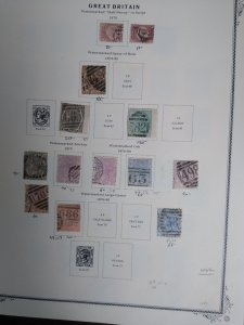 collection on pages Great Britain 1867-1900 EZ: CV $6590