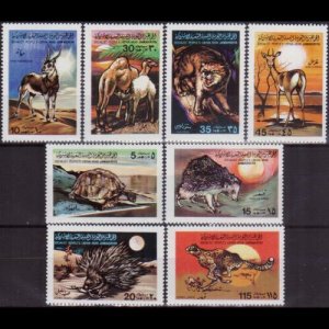 LIBYA 1979 - Scott# 797-804 Wildlife Set of 8 NH