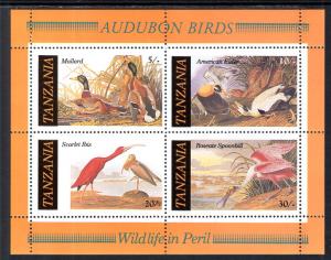 Tanzania 309a Birds Souvenir Sheet MNH VF