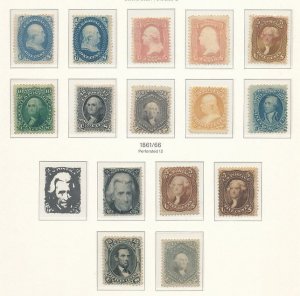 UNITED STATES – PREMIUM MINT COLLECTION 1847-2000 IN 4 KABE ALBUMS – 423217