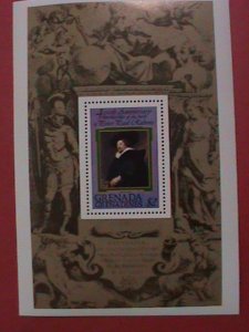 GRENADA:- 400TH ANNIV: PERTER PAUL RUBENS: THE PAINTER MNH S/S SHEET.