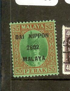 MALAYA(P2010B)JAPANESE OCCUPATION PERAK  DN $5.00  SGJ253   MNH