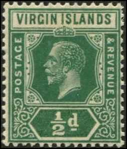 Virgin Islands SC# 47 SG# 80 George V Die II wmk 4 1/2d MLH