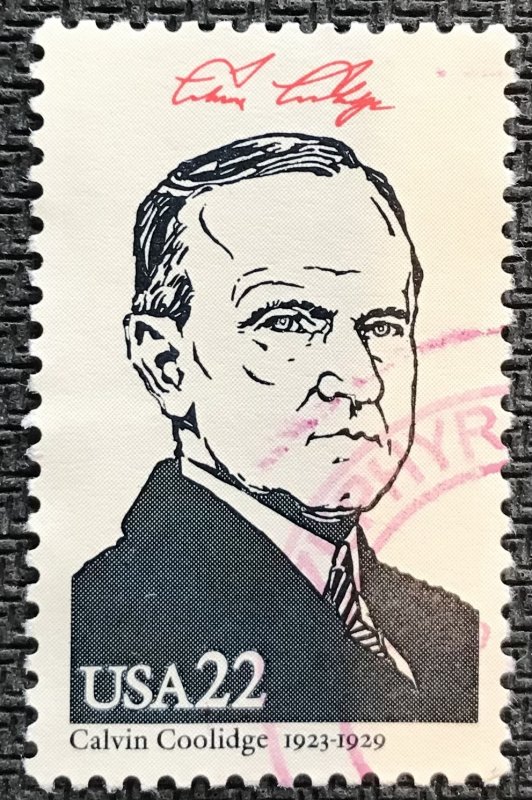 US #2219b Used Single Calvin Coolidge SCV $.40 L42