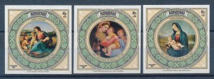 [116607] Aitutaki 1983 Christmas Art paintings Madonna Souvenir Sheets MNH