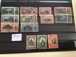 Chile 1910 used stamps  A12687