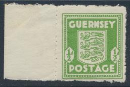 Guernsey  SG 1f  Mint Light hinge trace pale yellowish green   see details