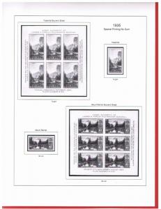 Stamp Paraprernaiia USA Volume l & ll  US black & White Stamp Album 1847-1969