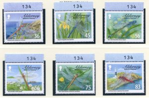 Alderney 2010 Dragonflies Set SGA381/A386 Unmounted Mint