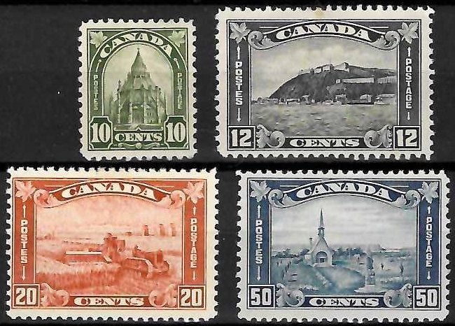 Canada #174 to 176 Mint LH - H C$435.00