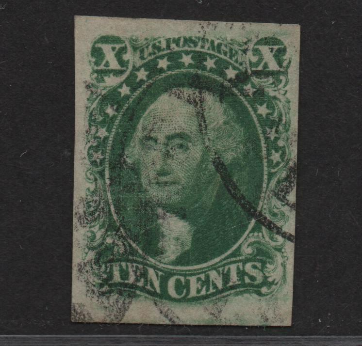 $US Sc#15 used, XF, sound stamp, nice margins! Cv. $140