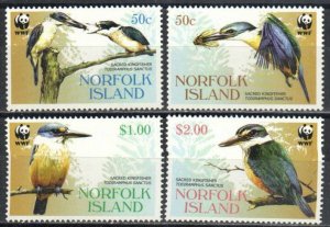 Norfolk Island Stamp 832-835  - Kingfisher-WWF