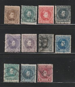 Spain 272-280, 283-284 U King Alfonso XIII