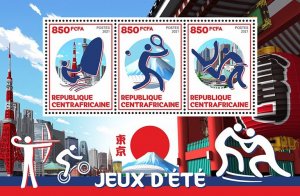 C A R - 2021 - Summer Games - Perf 4v Sheet - Mint Never Hinged