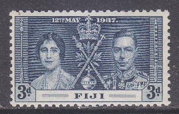 Fiji sc#116 1937 3p KG6 Coronation MNH