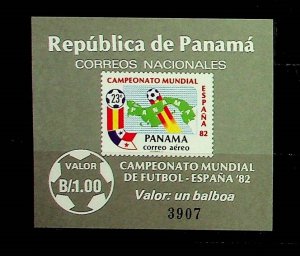 PANAMA Sc C440(NOTE) NH SOUVENIR SHEET OF 1982 - SOCCER WORLD CUP