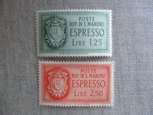 San Marino, Scott# E8-E9, MNH