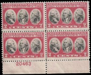 # 703 Mint Never Hinged Color Shift Carmine Rose And Black Yorktown