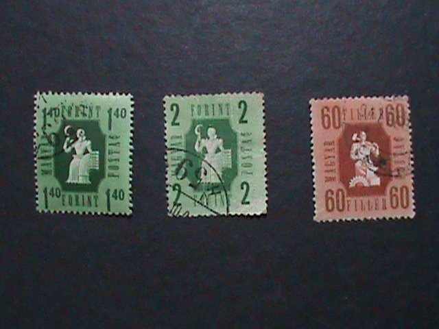 ​HUNGARY-1946 OVER 76 YEARS-VERY OLD- INDUSTRY & AGRICULTURE USE STAMPS VF