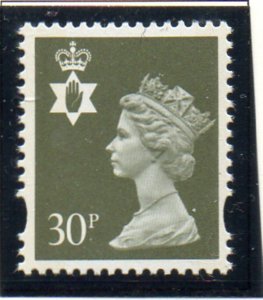 Great Britain Northern Ireland NIMH61 1993 30p ol grn Machin Head stamp  mint NH